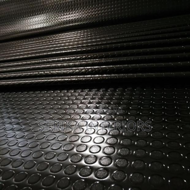 Black Coin Rubber Mats Environmental Friendly Hospital Mats