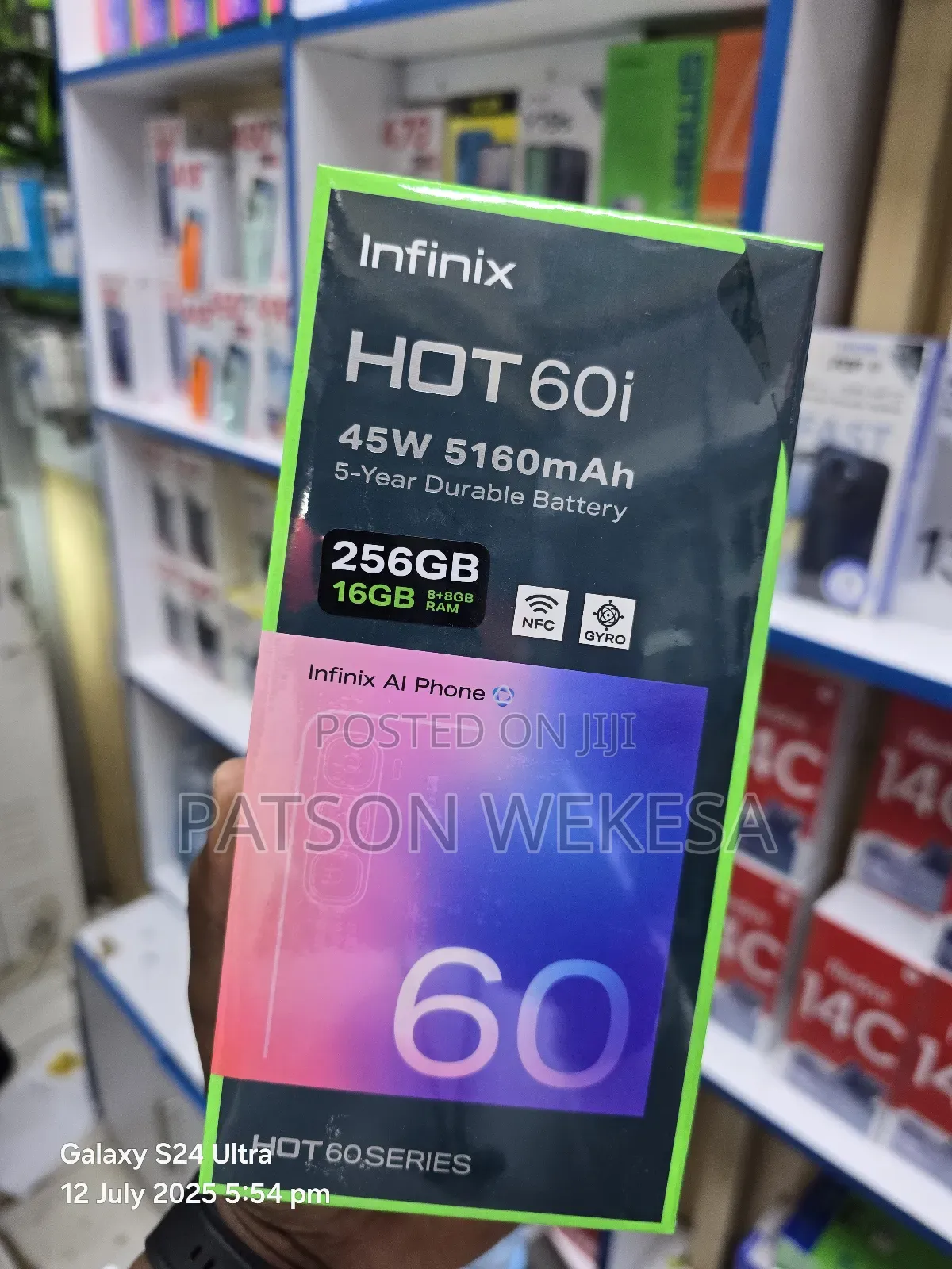 New Infinix Hot 60i 256 GB
