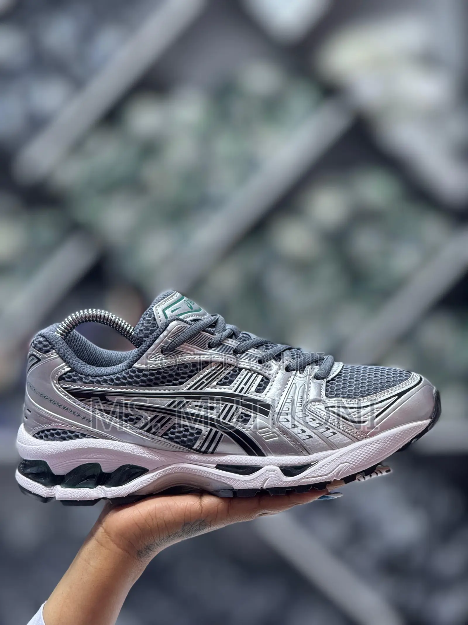 Gray Acics Gel Kayano 14"Jasper Green " Sizes 36-45