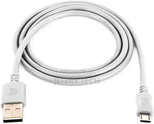 White 2 Meter Micro Usb Data Sync and Charging Cable for Sam