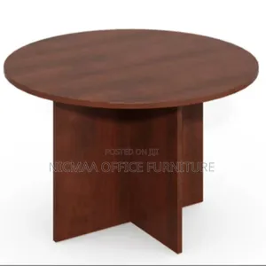 Sleek Design 1.2m Executive Mahogany Round Table