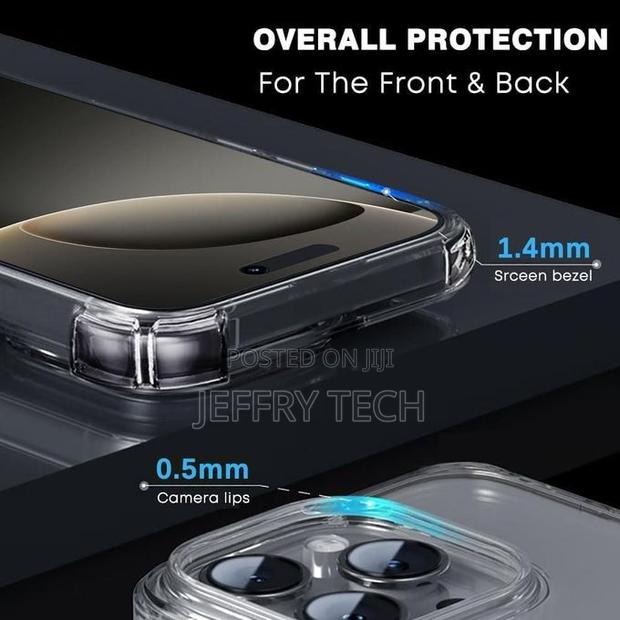 Clear Tpu Shockproof Corners Case Cover for iPhone 16 Pro - thumbnail 2