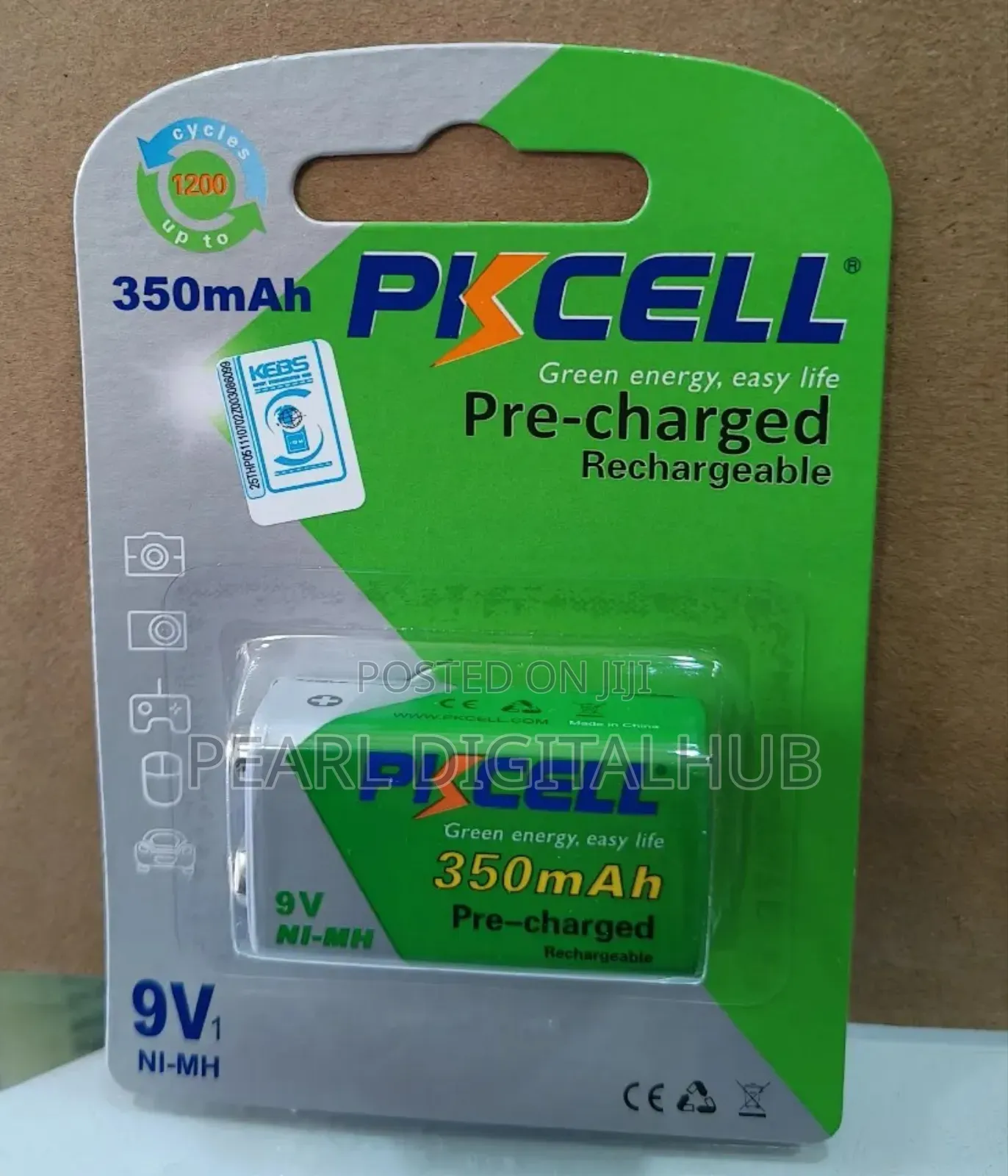 Pk Cell 9volts Rechargeable Battery