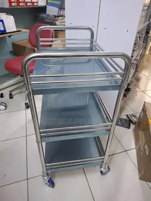 3shelves  Stainless Steel  Instruments Trolley.