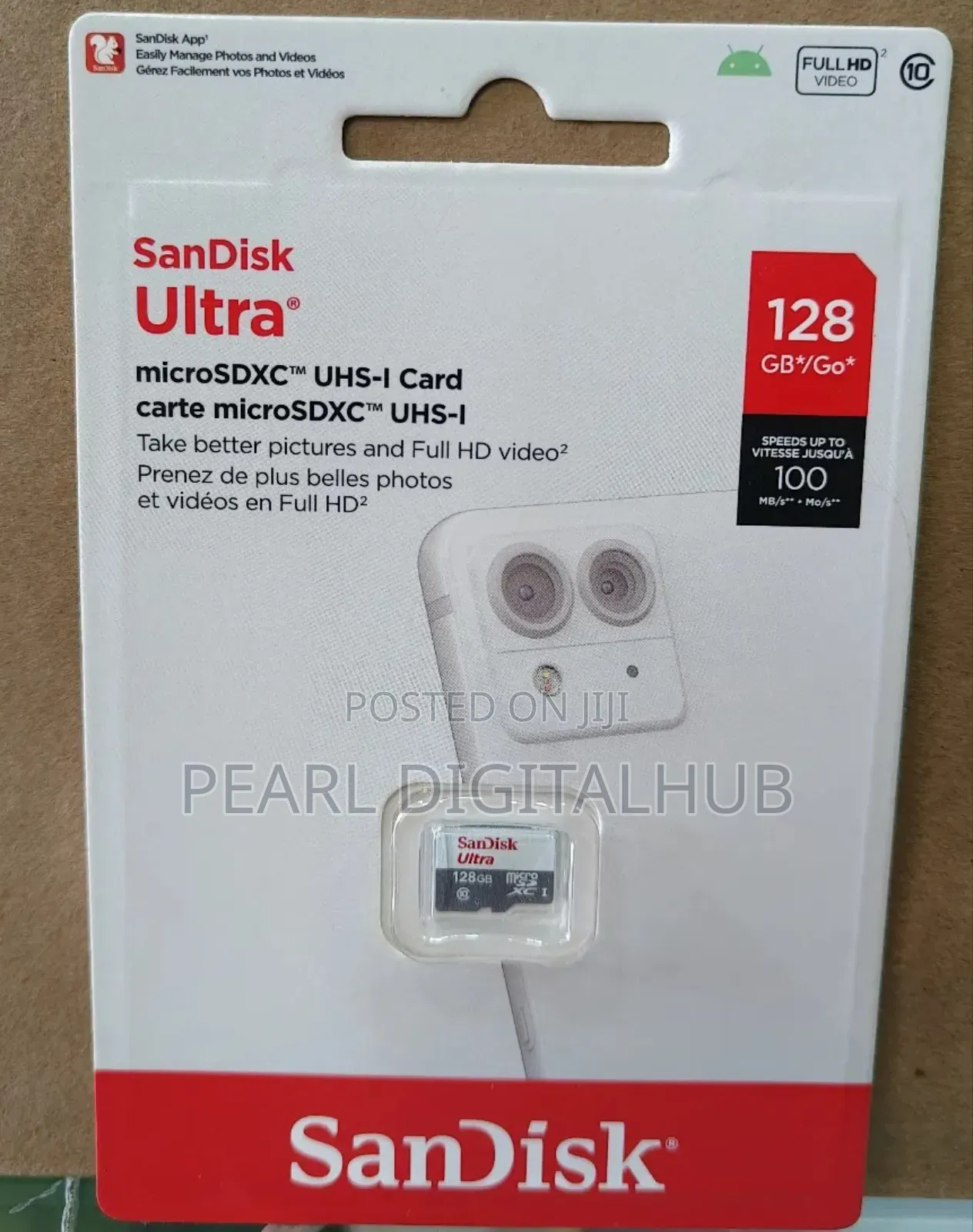 128gb/100mbs Ultra Microsd Sandisk Memory Card