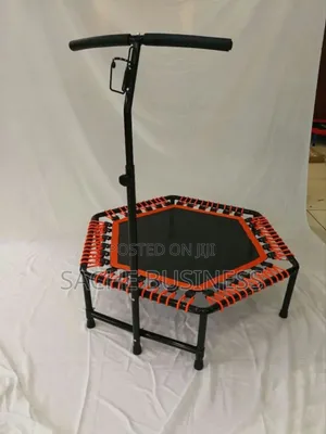 Trampoline With Handle Bar