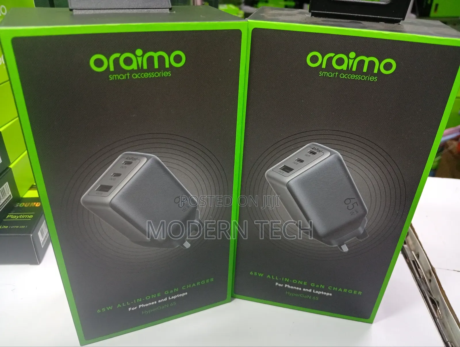 Oraimo Hypergan 65 65w Gan Wall Charger Kit