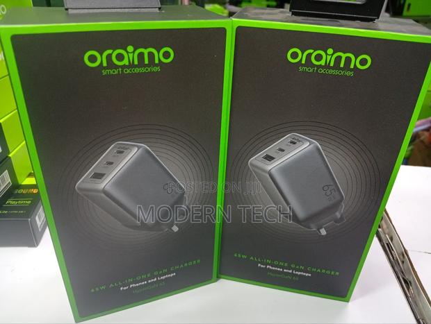 Oraimo Hypergan 65 65w Gan Wall Charger Kit - thumbnail 2