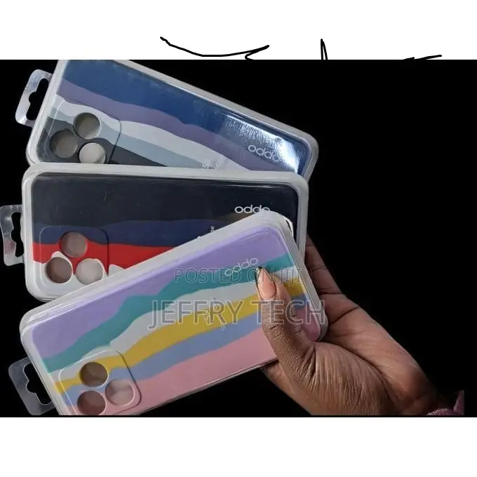 Realme C53 Rainbow Good Quality Silicone Cover / Case