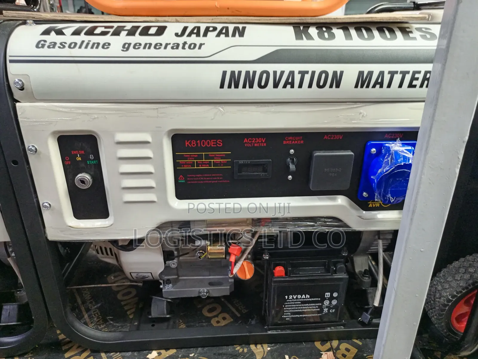 Kicho Japan K8100es 8.1kva Auto Choke Gasoline Generator