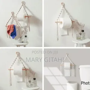Toilet Paper Holder Tapestry Towel Hanging Rope