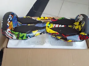Graffiti Yellow 8.5 Inch High Powered Hoverboard