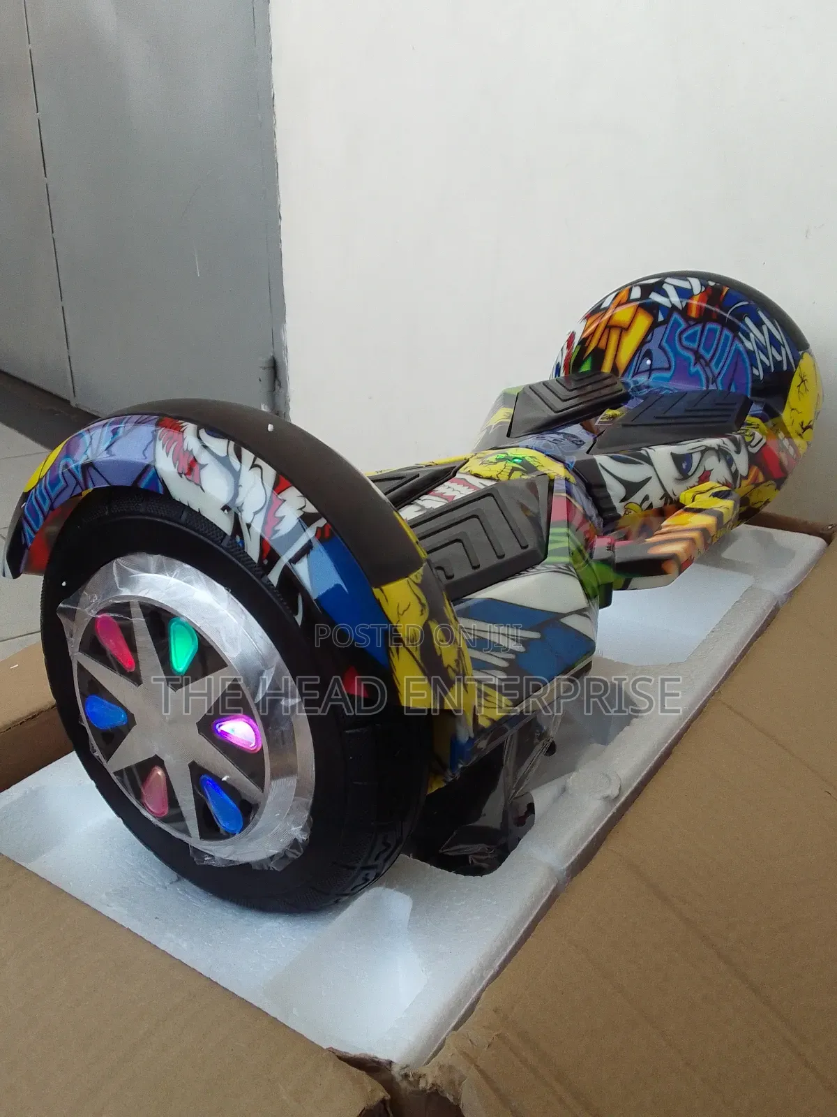 Graffiti Yellow 8.5 Inch High Powered Hoverboard