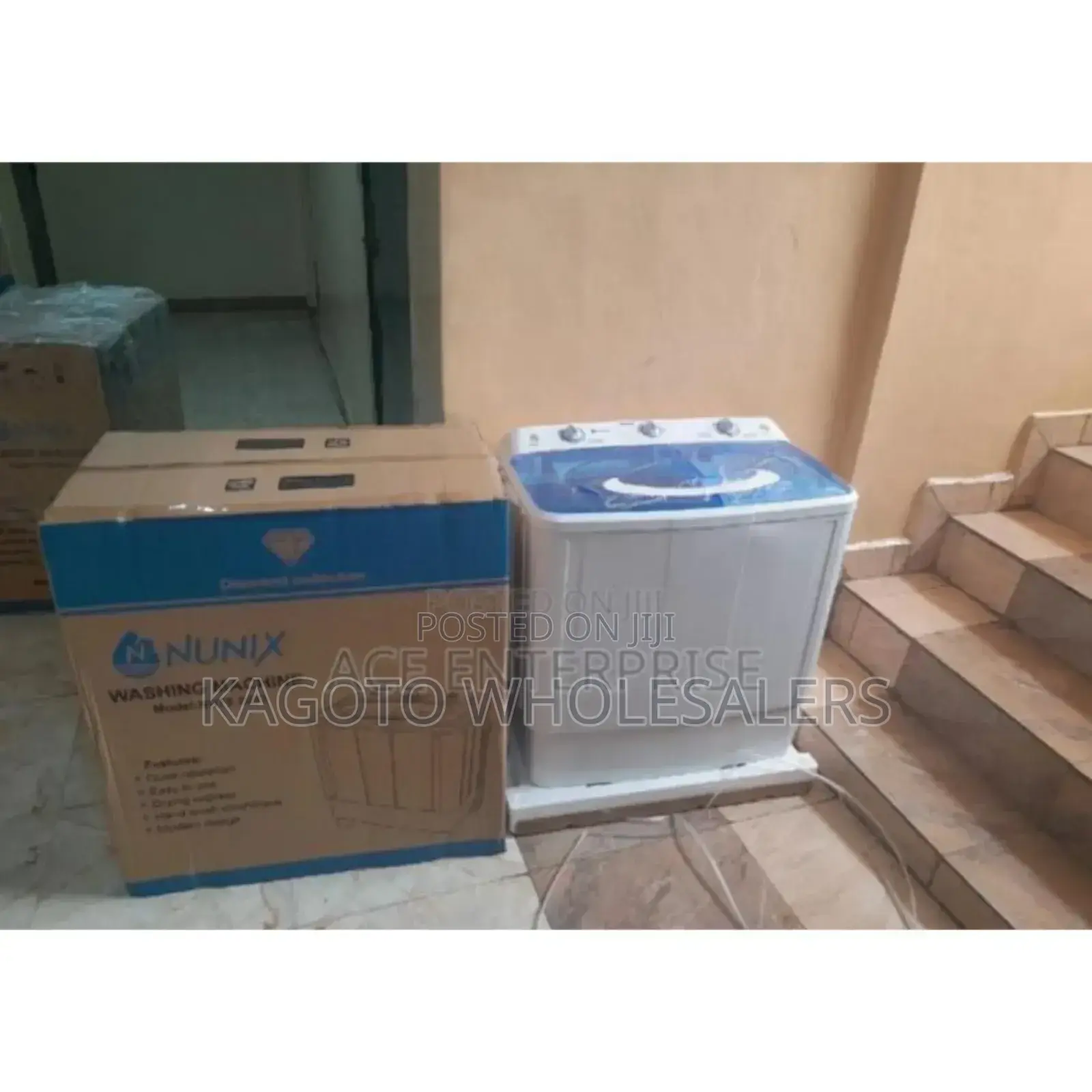 White Nunix Capacity 7.5kgs Nunix Washiñg Machine