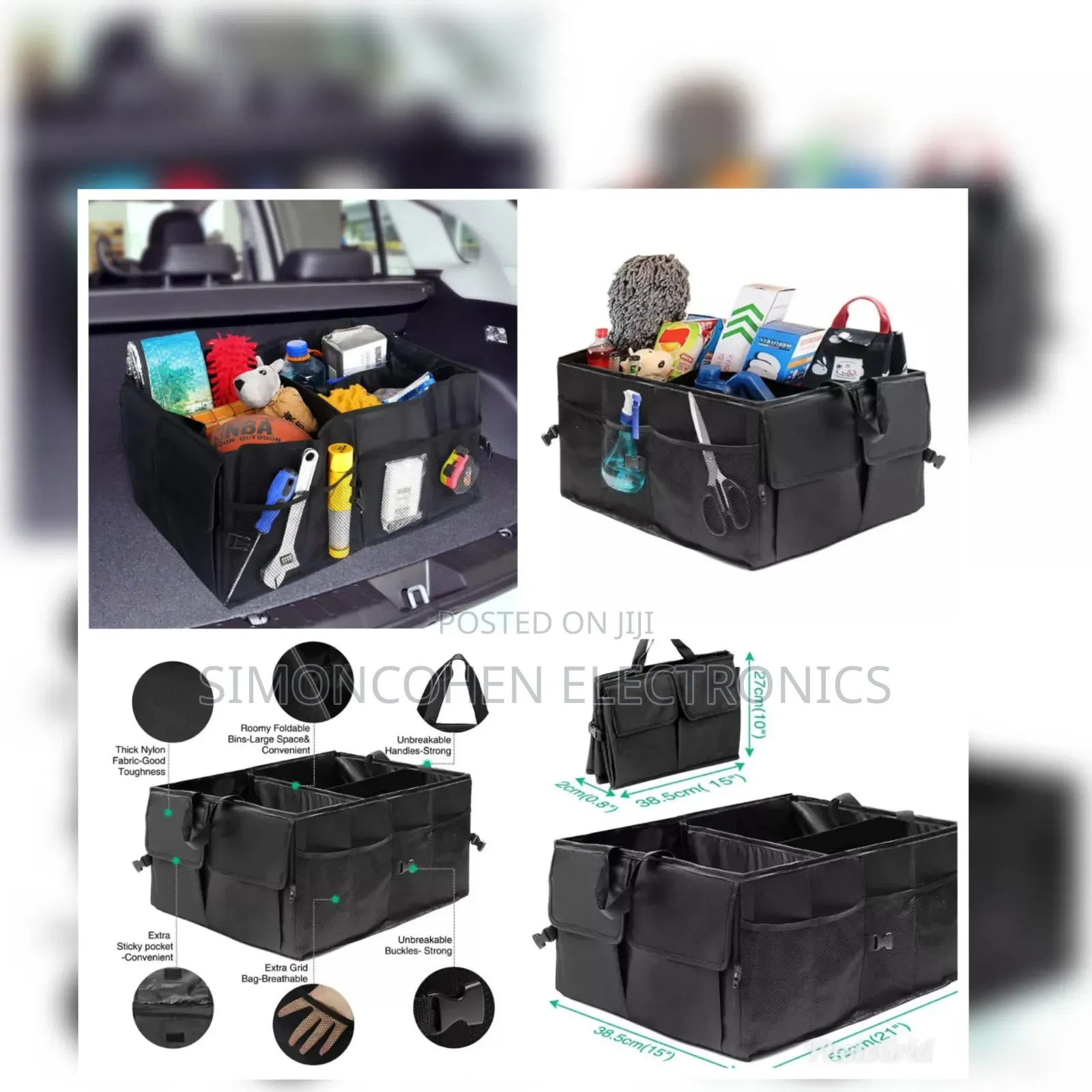 Large Capacity High Quality Car Boot Organizer