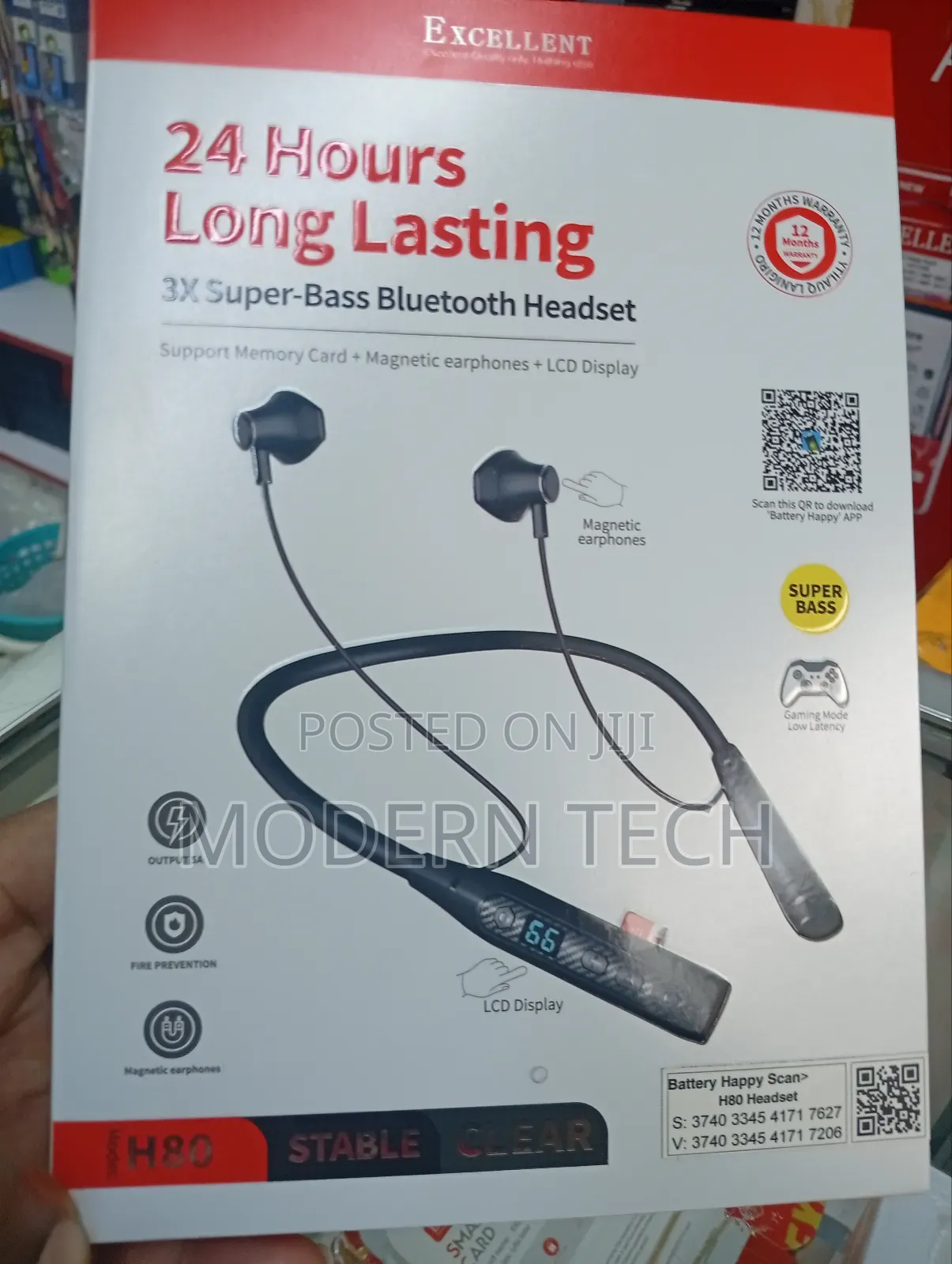 Excellent H80 Wireless Bluetooth Neckband