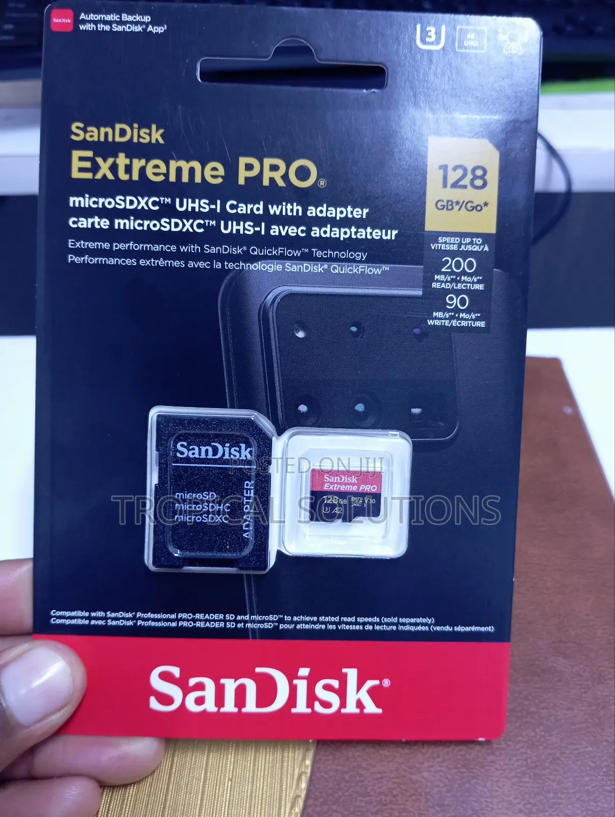 128gb Sandisk Extreme Pro Microsdxc With Adapter 128gb
