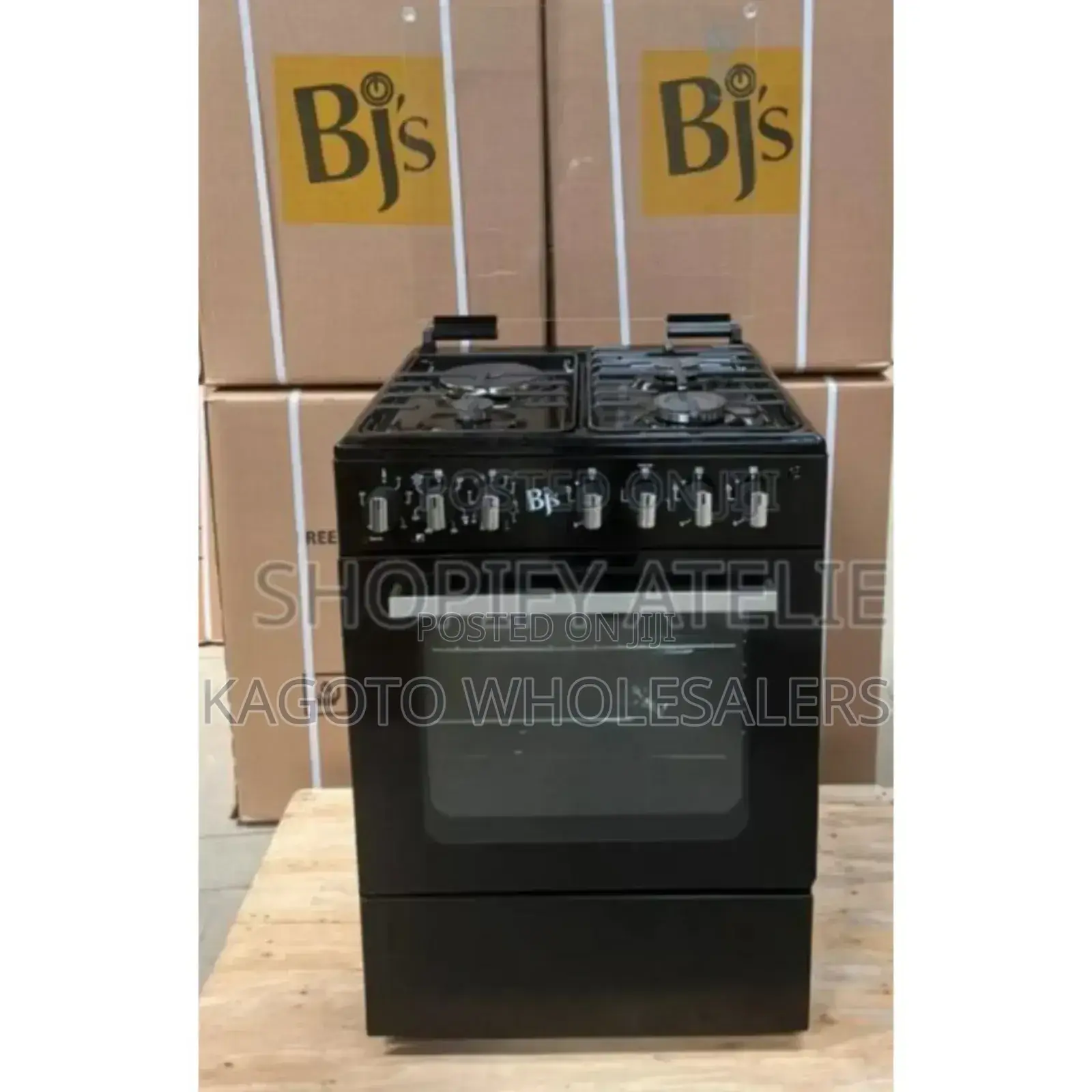 Restocked Back Plate, Blaçk BJS 60by60 Standing Cooker