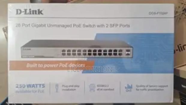 D-Link 24p Gigabit Switch Unmanaged Poe and 2 SFP Uplink - thumbnail 2