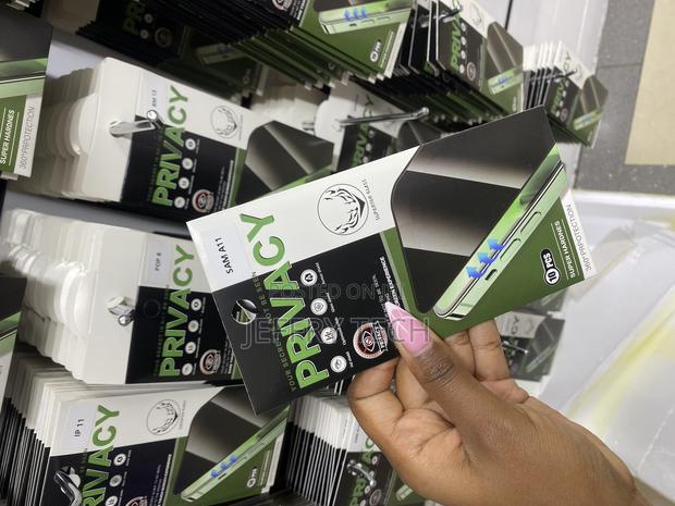 Uponew Galaxy A11 Privacy Tempered Glass Screen Protector - thumbnail 3