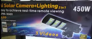 450w Ai Solar Camera+ 2 in 1light | 1080p Security Camera