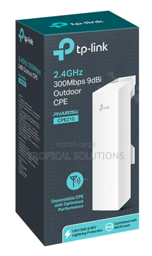 Tp-Link 2.4ghz 300mbps Outdoor Cpe Tl-Cpe210