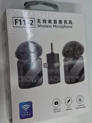 F11‐2 Wireless Lavalier Mic – 3‐In‐1 for iPhone/Type‐C/Aux