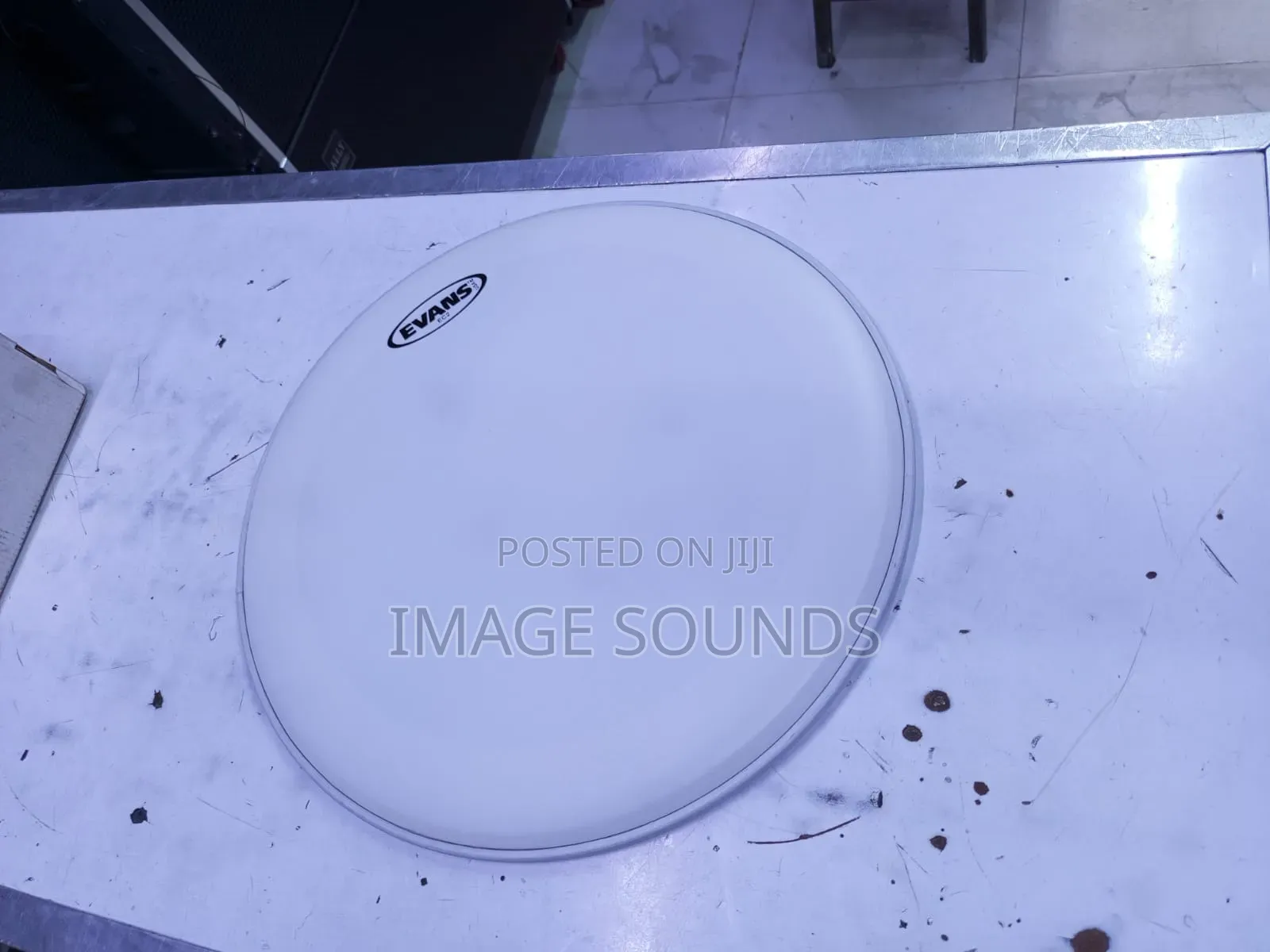 White Rough Snare Skin 14inch