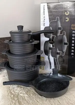 Edenberg Nonstick Cooking Pots 
10 PCS