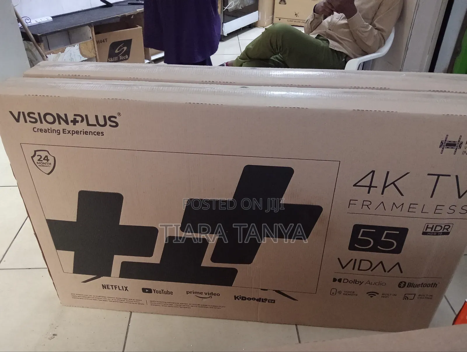 Vision Plus Vp8855kv 55" Smart Frameless Tv +Free Mount