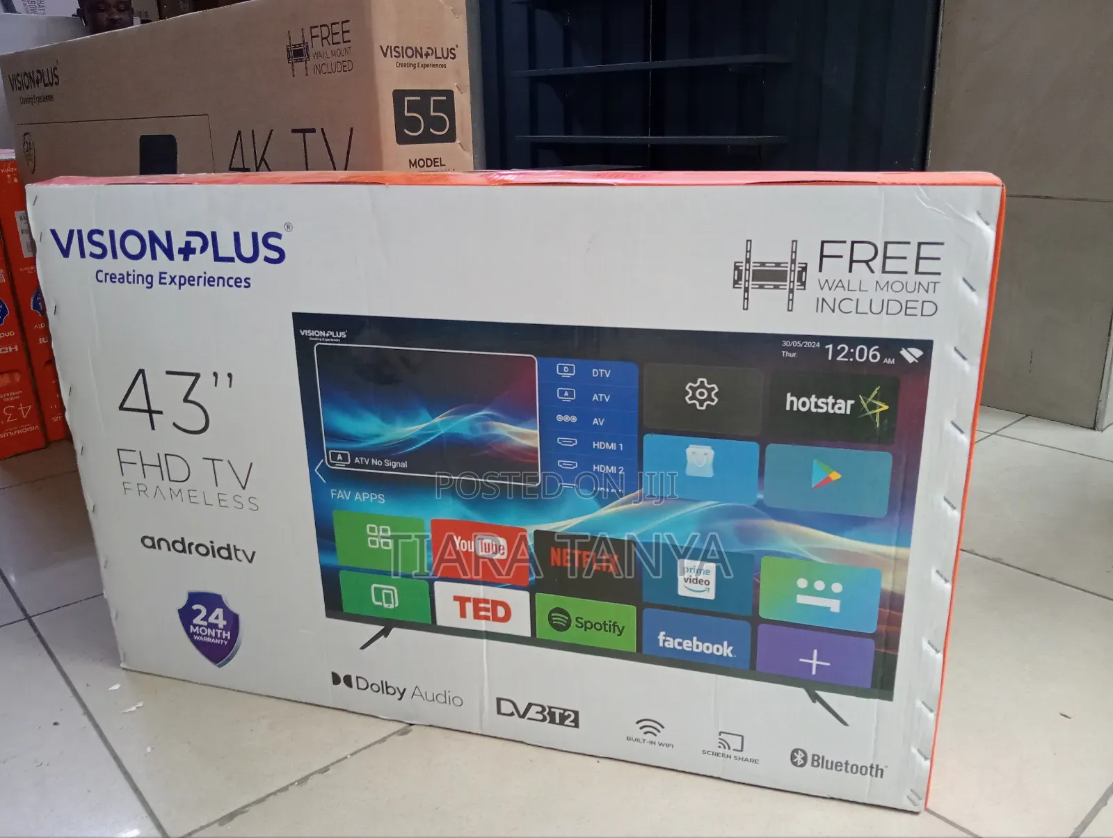 Vision Plus 43" Full Hd Android Tv + Free Wallbracket