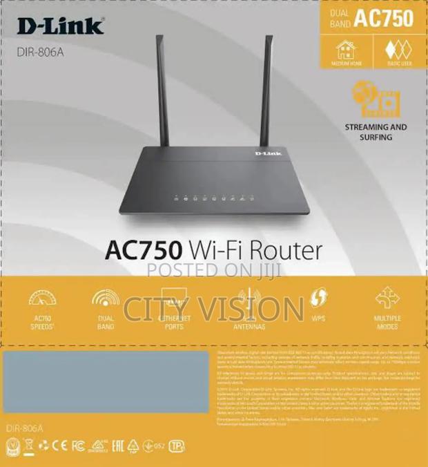 D-Link Ac750 Dual Band Wifi 5 Router Dir-806a - thumbnail 3
