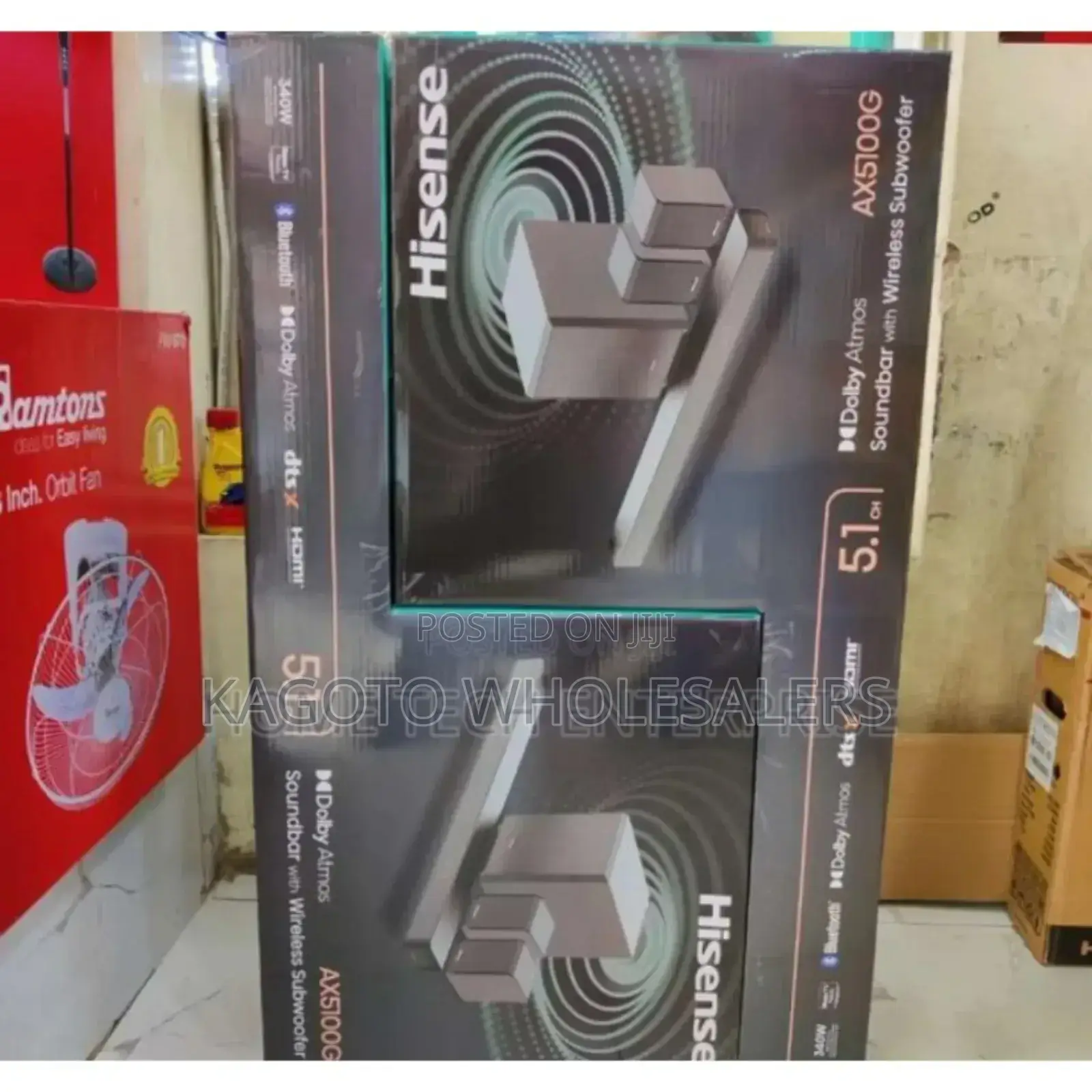 Black Hisense Model Ax500g 5.Ch Sounds Bars