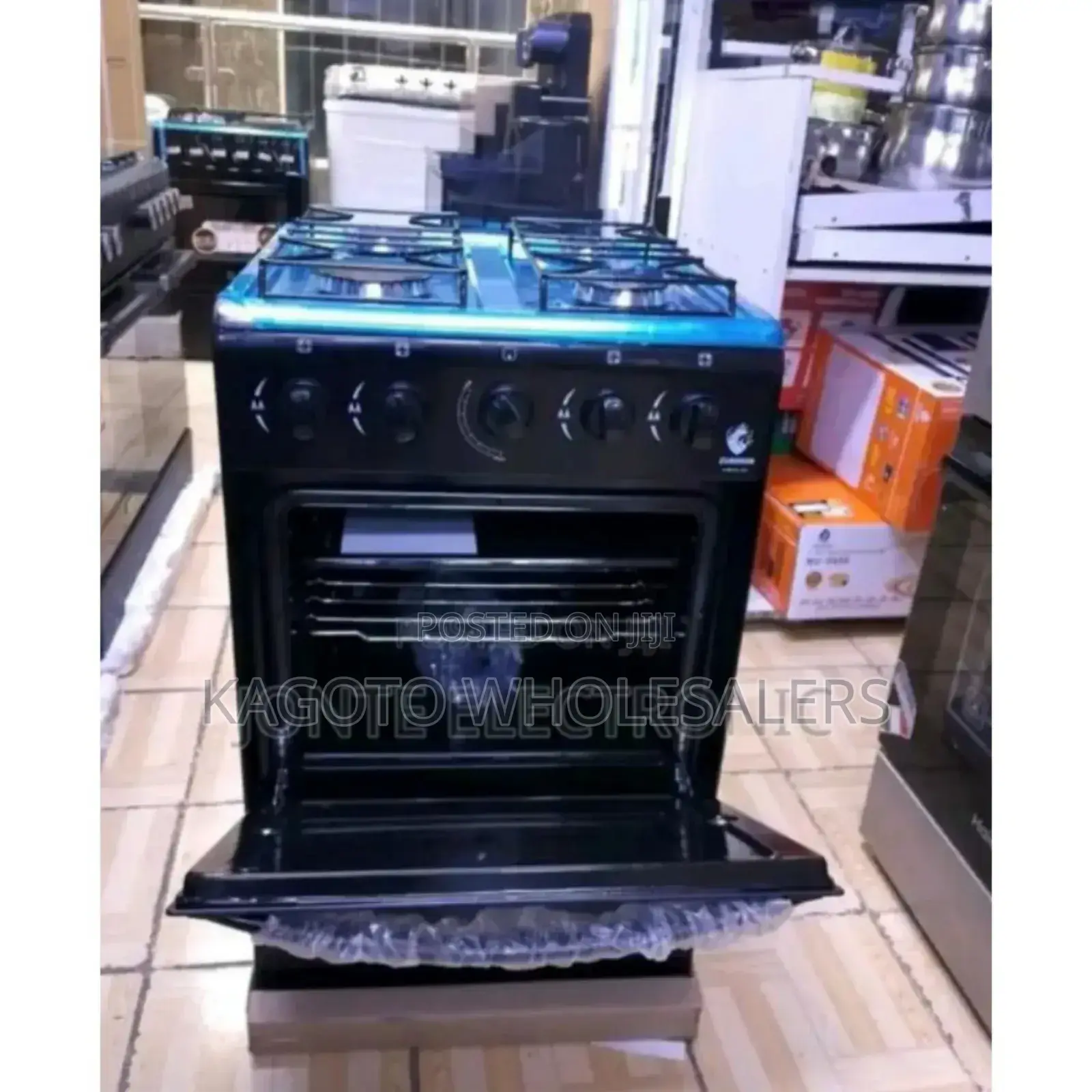 With Gas Oven. Euroken Full Gas Free Standin Cooker