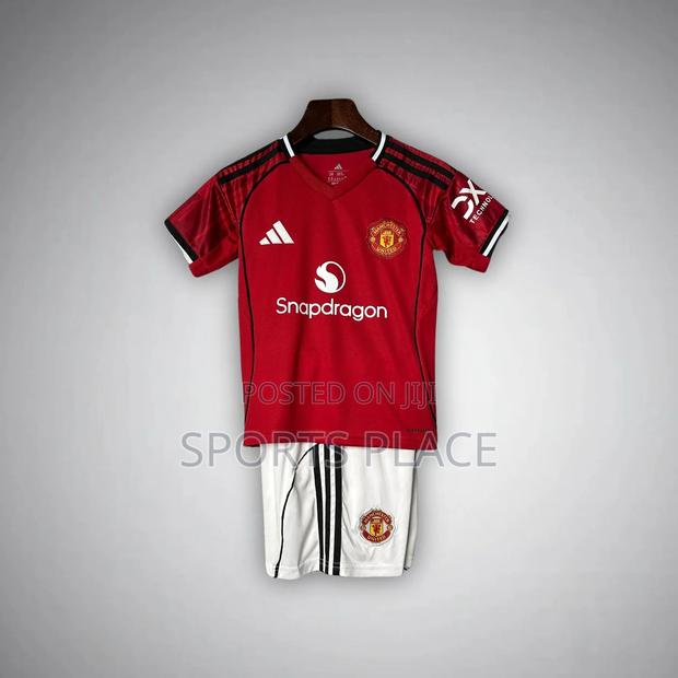 Newest 25/26 Manchester United Home Kids Jersey - main view
