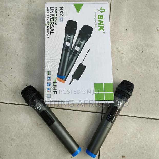 New Nx2 Uhf Dual BNK Wireless Microphone