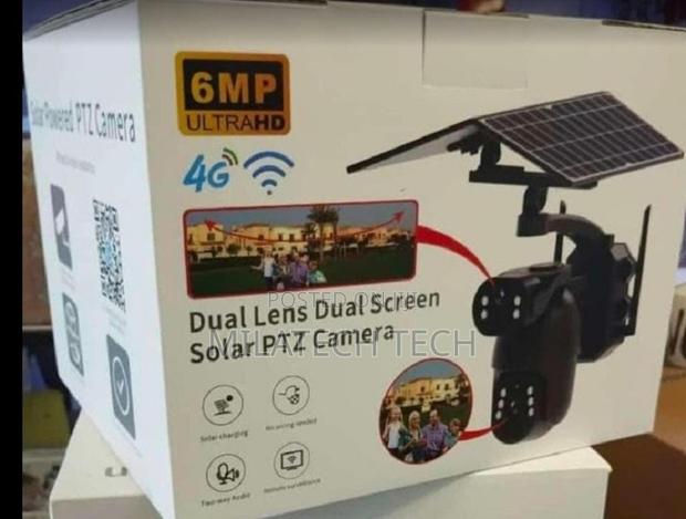 4g 6mp Ubox Dual Lens+Dual Screen Solar Ptz.,
