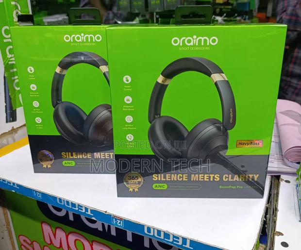 Oraimo Boompop Pro Anc Over-Ear Bluetooth Headphones - main view