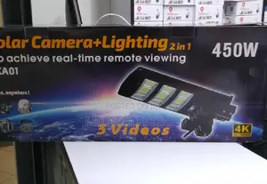 2in1 450w Solar Powered Security Street 4g With Night Vision
