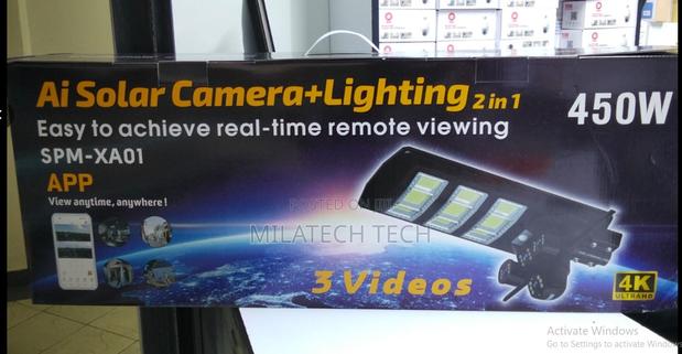 2in1 450w Solar Powered Security Street Light - main view