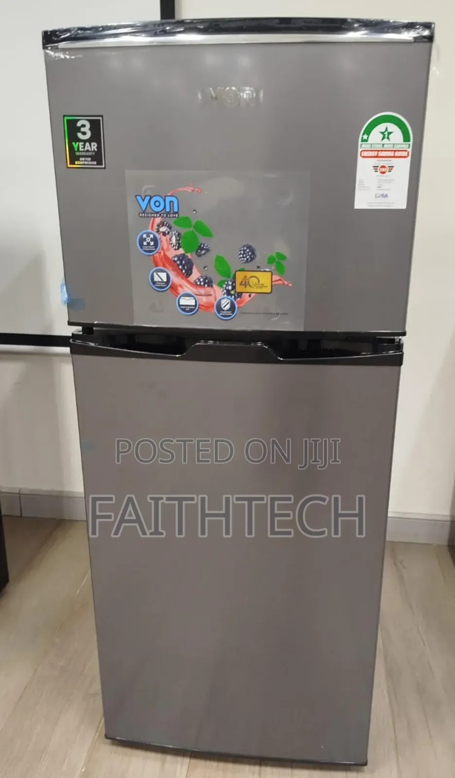 Von 175 Litres Double Door Refrigerator