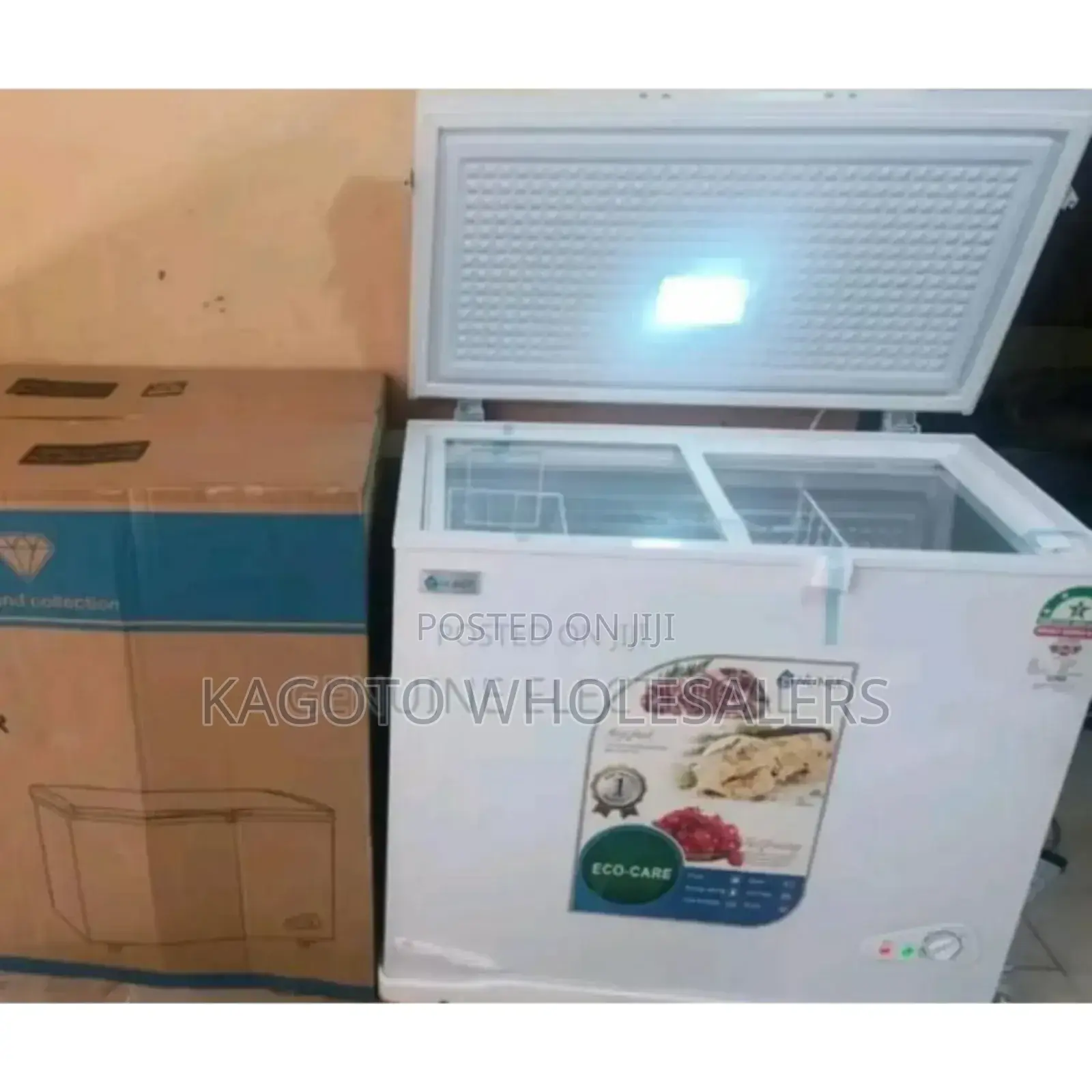 With Glass Shelf - Nunix 200litres Deep Freezer