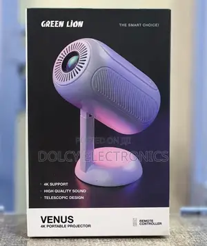 Green Lion Venus4k Portable Projector - White