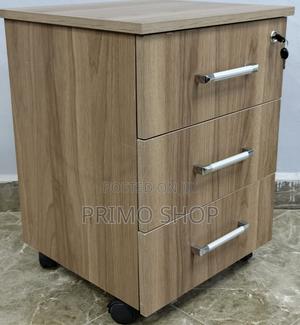 Office Cabinet; Three Door Rolling Storage Cabinet - thumbnail 2