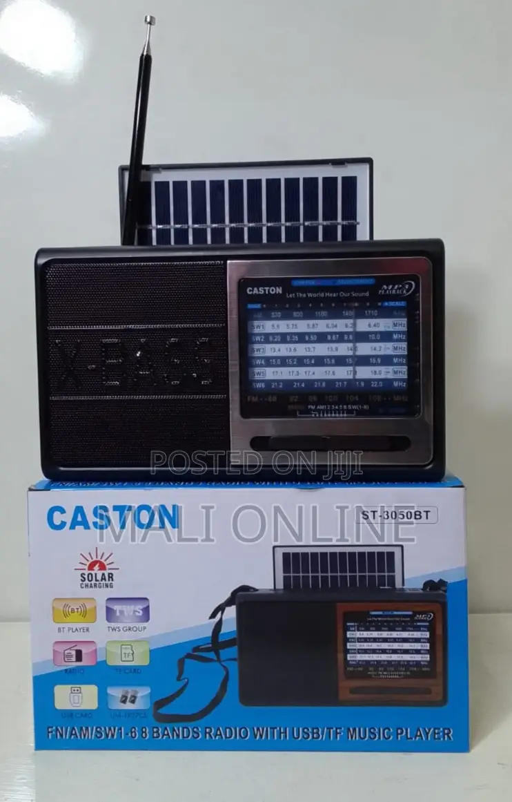 Caston St-3050bt Solar Radio 9-band Bluetooth Mp3 Player