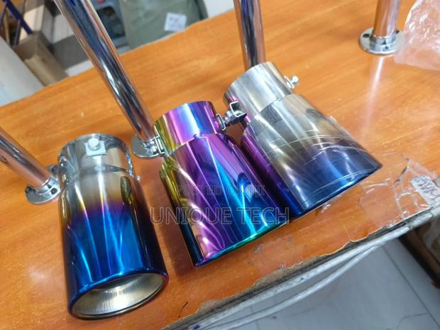 Silver Rainbow Exhaust Tip – Unique Shine Style