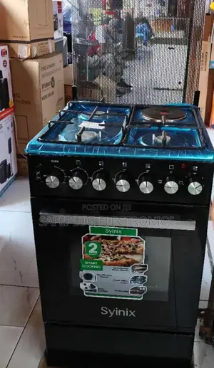 Syinix 50by 50 Standing Cooker/ Electric Oven, Jet Valves