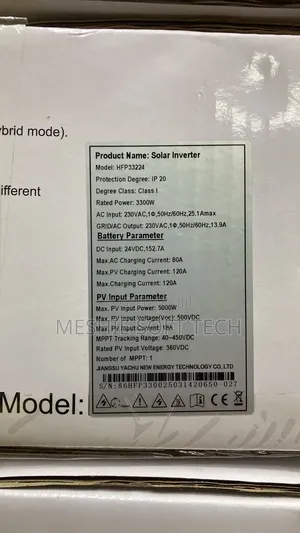 Hybrid Solar Inverter 3.3kw