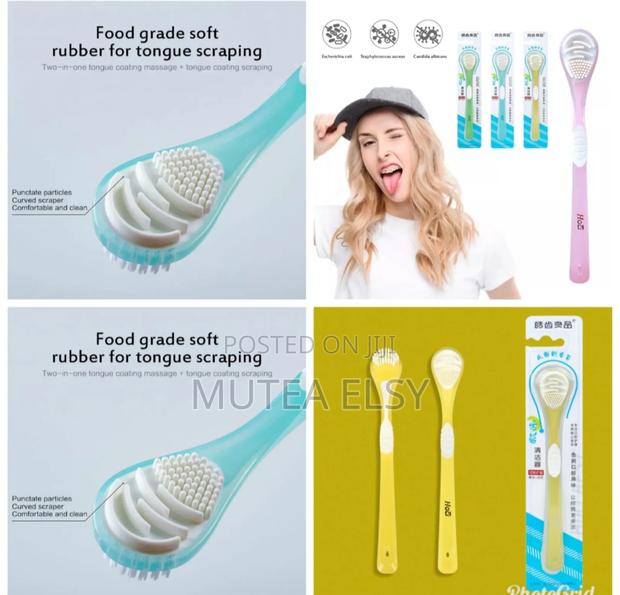 Double Sided Silicone Tongue Cleaner - main view