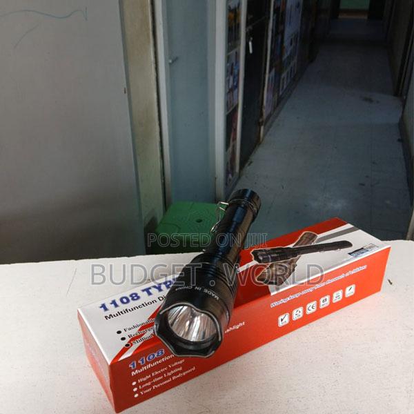 Metallic Led Electric Torch Security Flashlight Type 1108